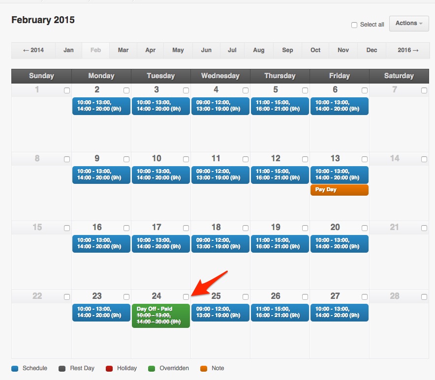 Schedule An Employee s Paid Or Unpaid Day Off PayrollHero Support