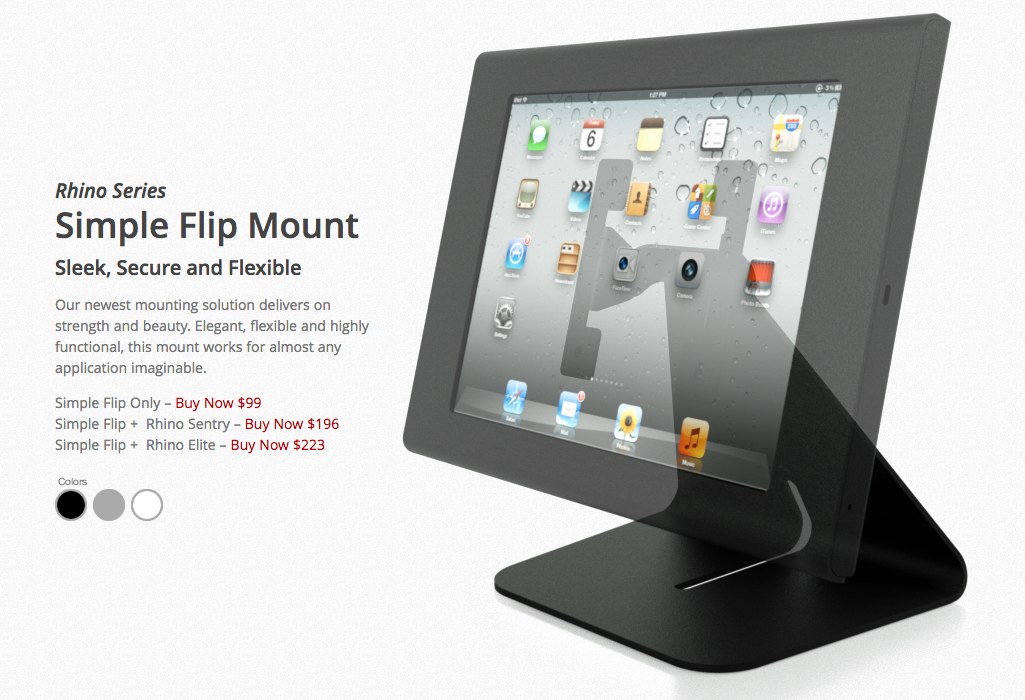 Simple Flip Mount for iPad - nClosures, Inc.