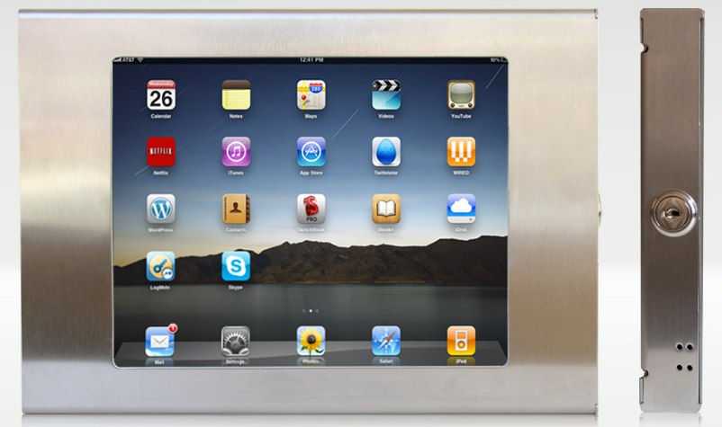 iPad Kiosk Enclosure - iPad Wall Mount - Secure iPad Case - iPad Frame
