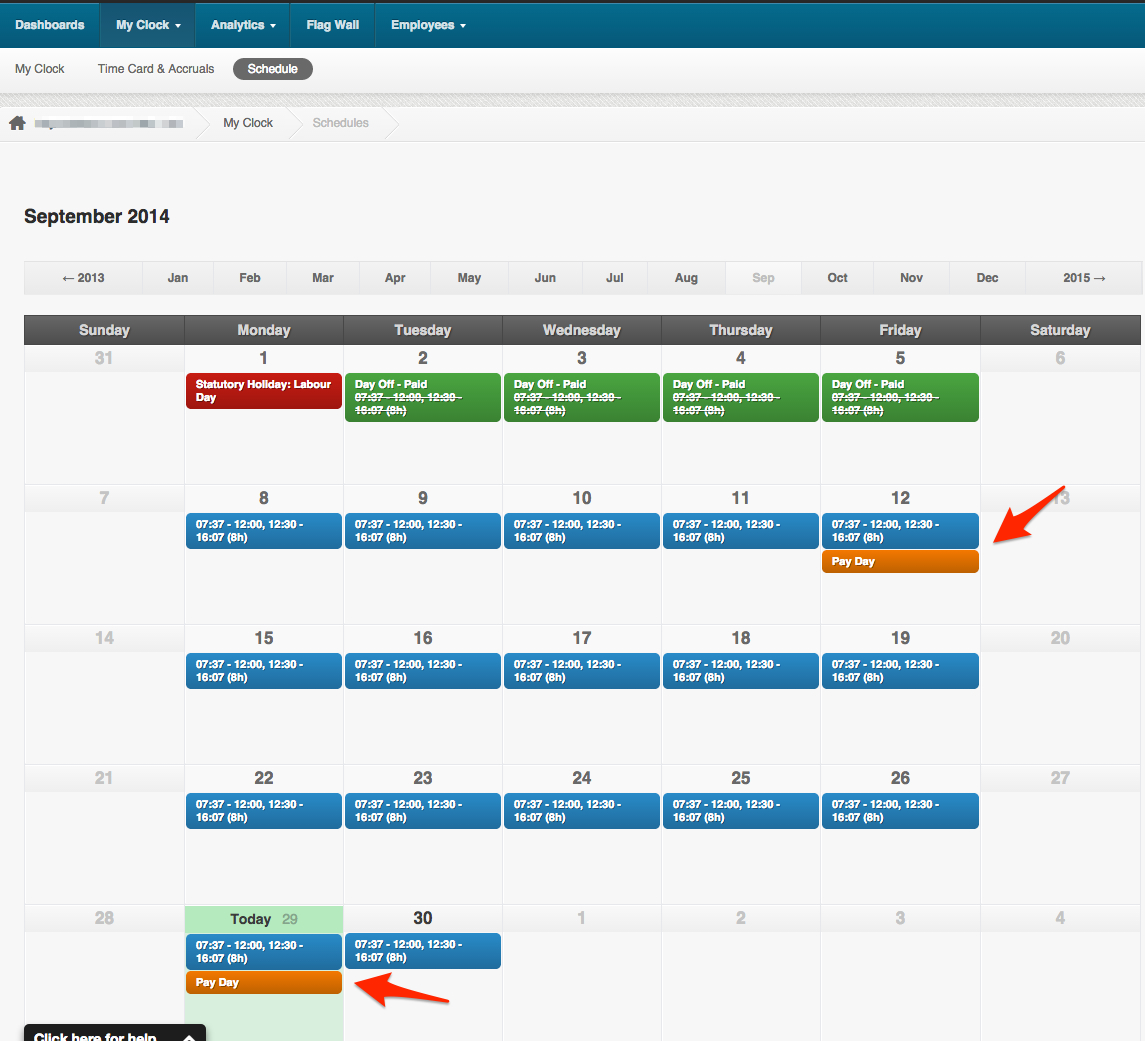 How To Set Up The Pay Period Cut Off Days And The Pay Out Dates On 