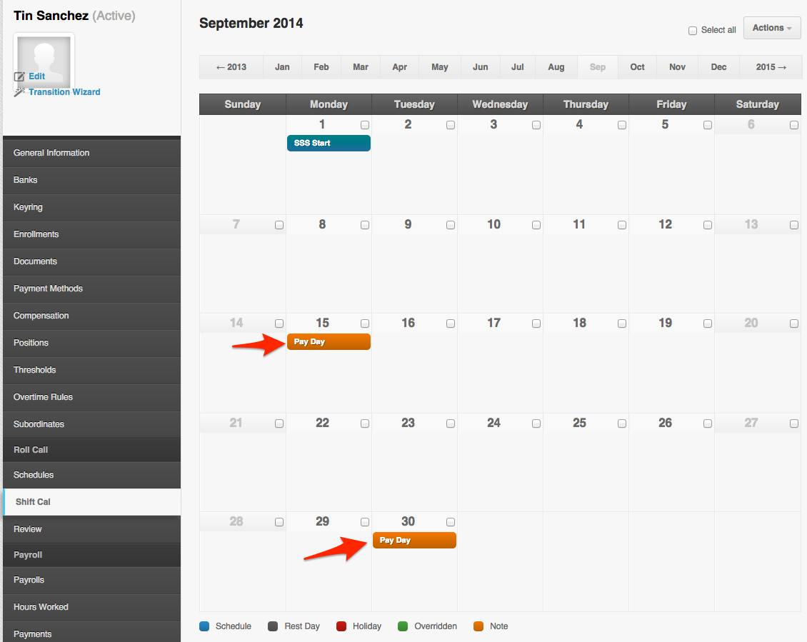 How To Set Up The Pay Period Cut Off Days And The Pay Out Dates On 