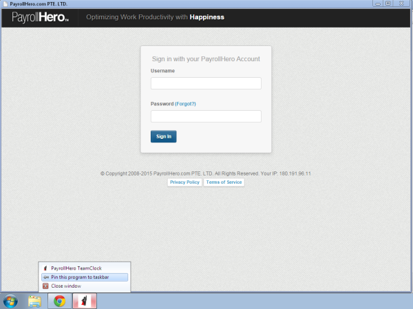 Installing TeamClock Chrome App on Windows (Web App) – PayrollHero Support