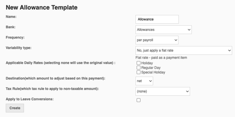 How to Configure Flat Rate Allowances with Holiday Premiums in ...